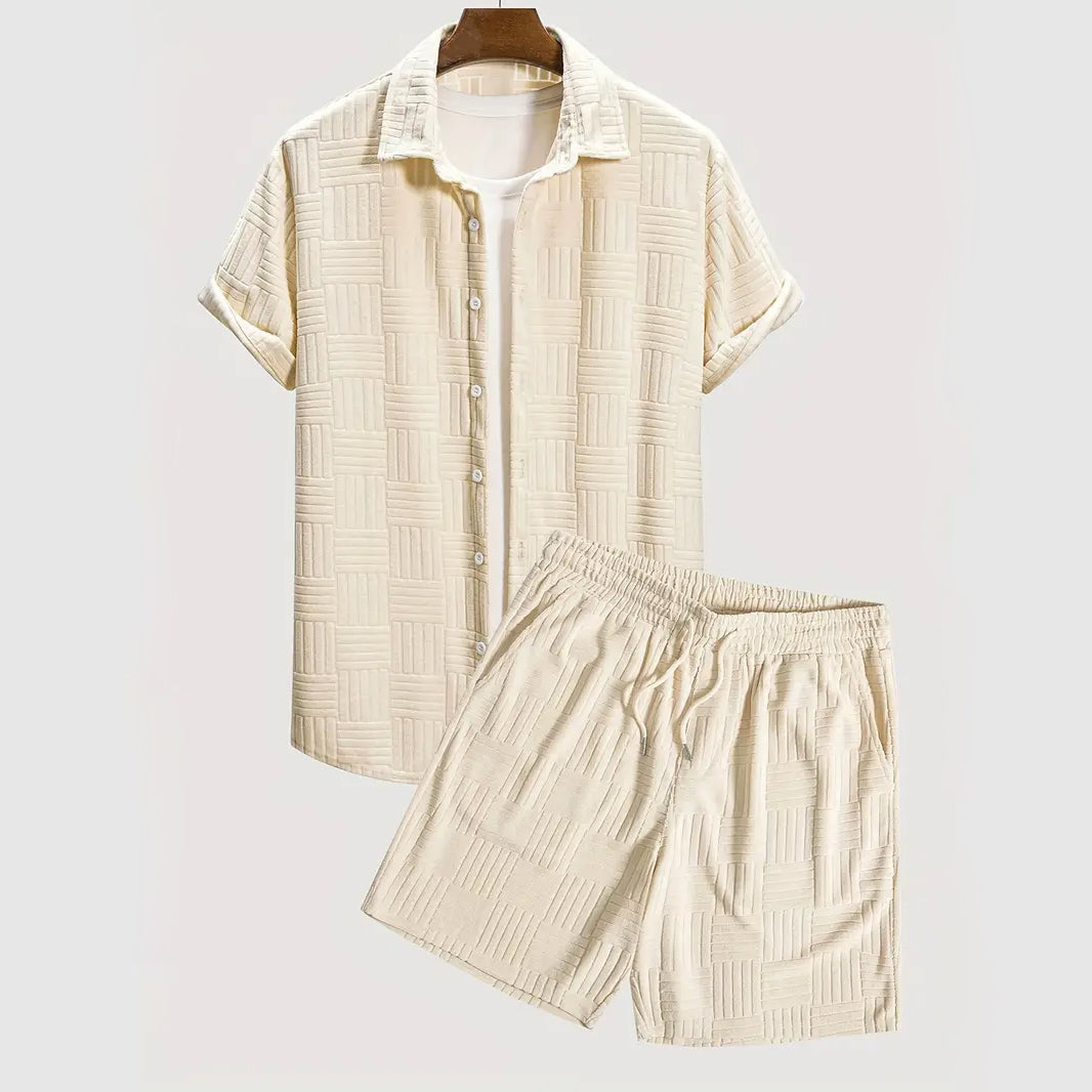 Men's Soft Knit Co-ord Set – Milan Escape Lounge Ensemble – view 2