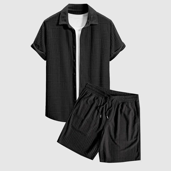 Men's Soft Knit Co-ord Set – Milan Escape Lounge Ensemble – view 3