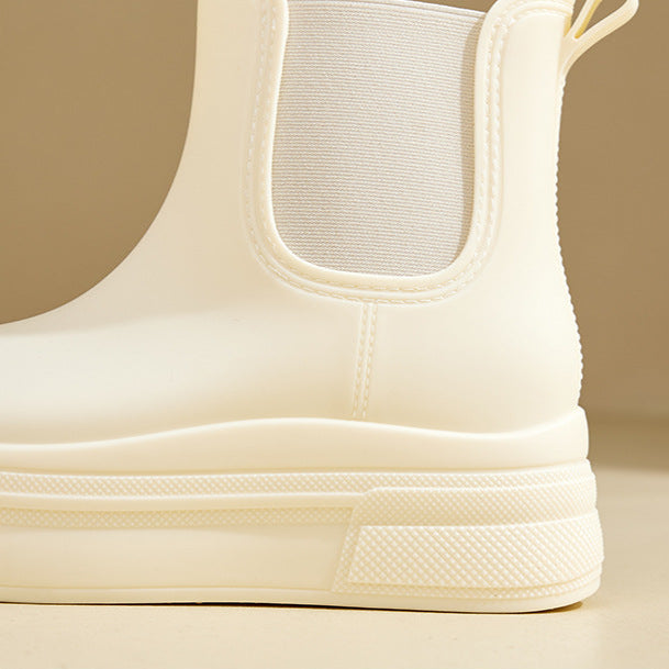 Women's Waterproof Platform Chelsea Boots – City Rain Ready