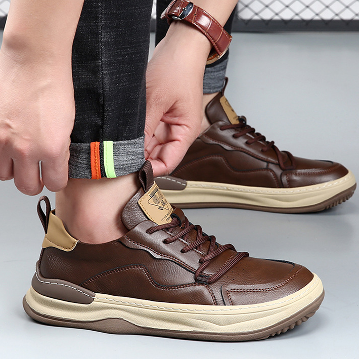 Men's Leather Trainers – Handcrafted Italian Leather Sneakers – view 7