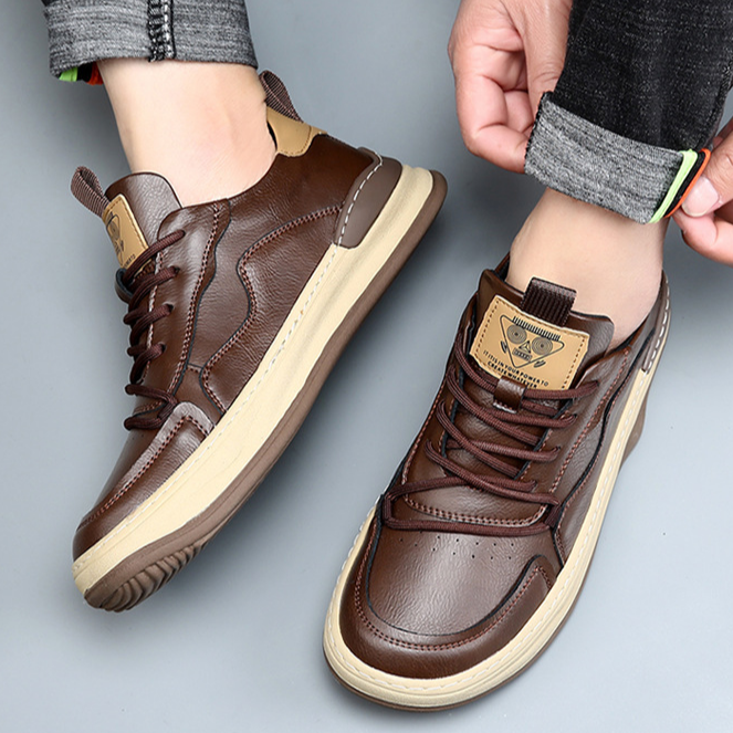 Men's Leather Trainers – Handcrafted Italian Leather Sneakers – view 8