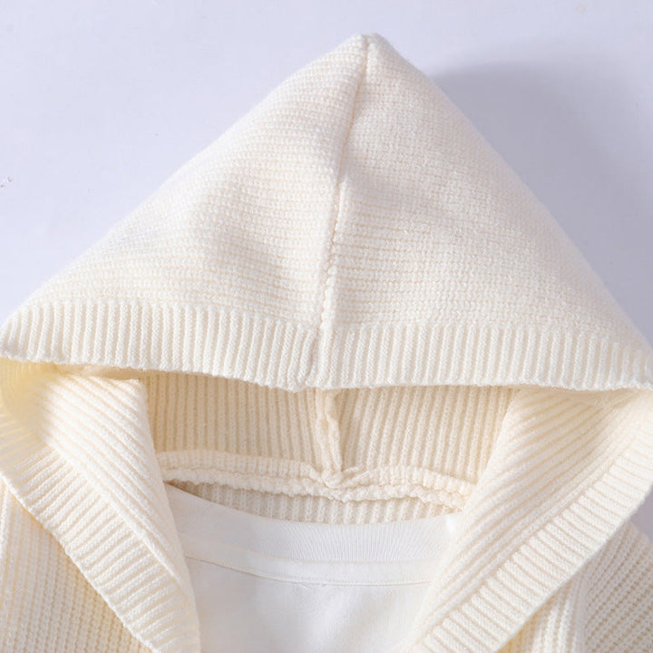 Men's Hooded Cardigan – Ribbed-Knit Button-Up Jumper – view 5