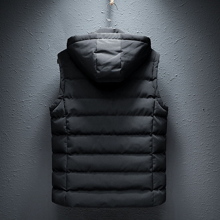 Men's Quilted Hooded Gilet – Lightweight Layering Body Warmer – view 2