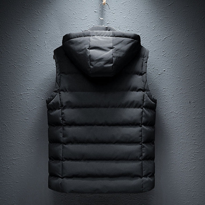 Men's Quilted Hooded Gilet – Lightweight Layering Body Warmer – view 2