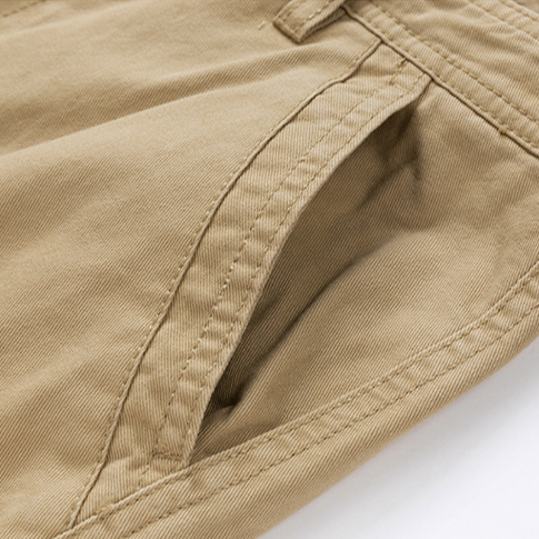 Men's Cotton Canvas Cargo Shorts – Relaxed Belted Fit