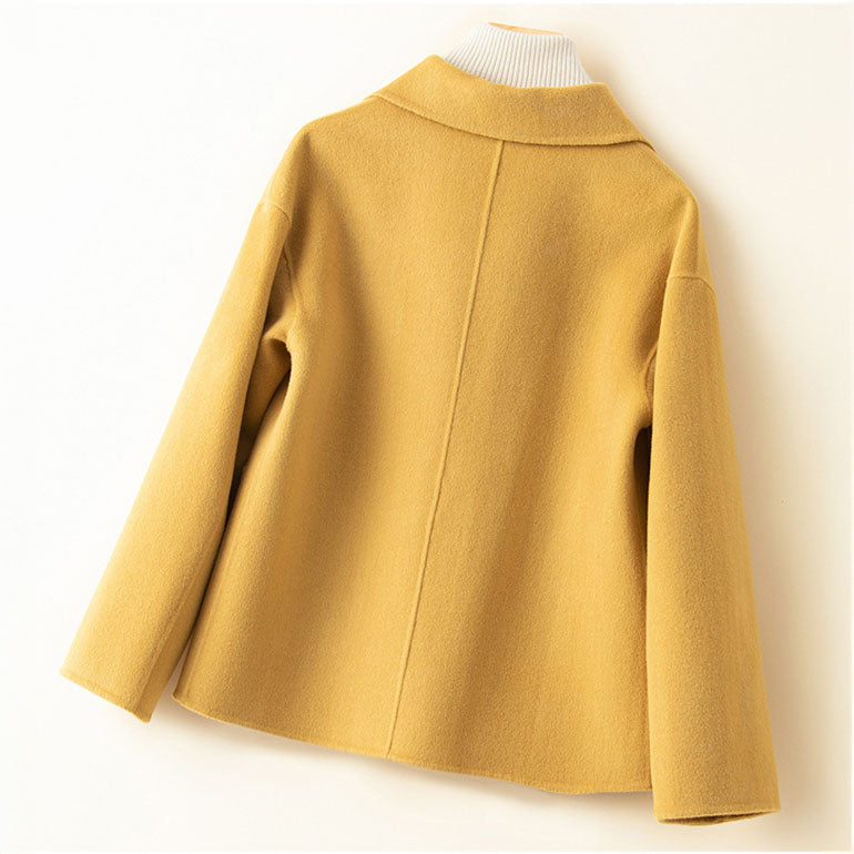 Women's 100% Cashmere Jacket – Pearl Buttons – Relaxed Fit – view 6
