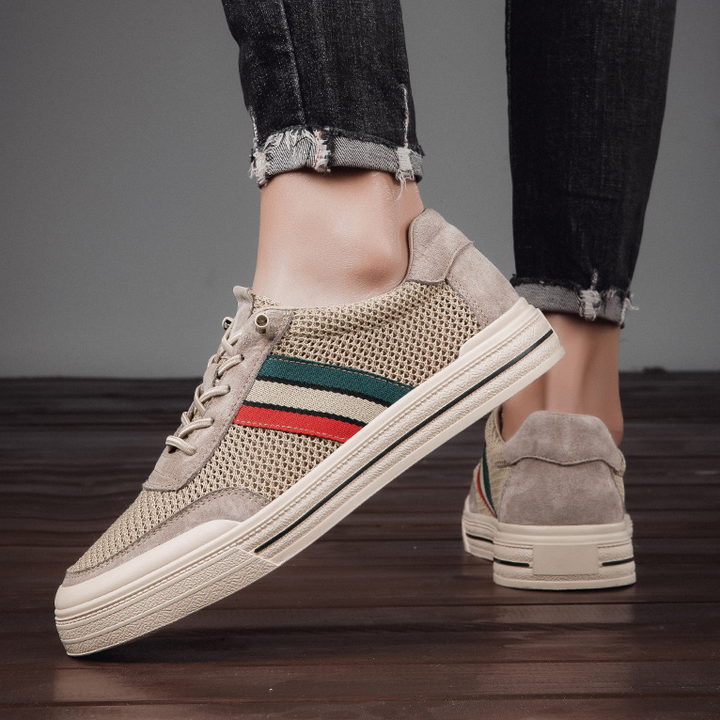 Men's Suede & Mesh Retro Trainers – Lightweight Everyday Style – view 4