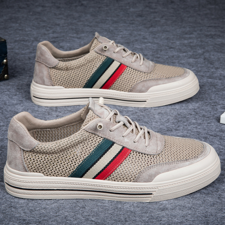 Men's Suede & Mesh Retro Trainers – Lightweight Everyday Style – view 5
