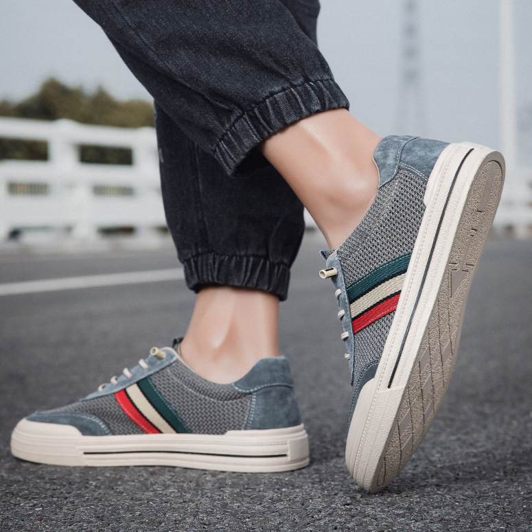 Men's Suede & Mesh Retro Trainers – Lightweight Everyday Style – view 10