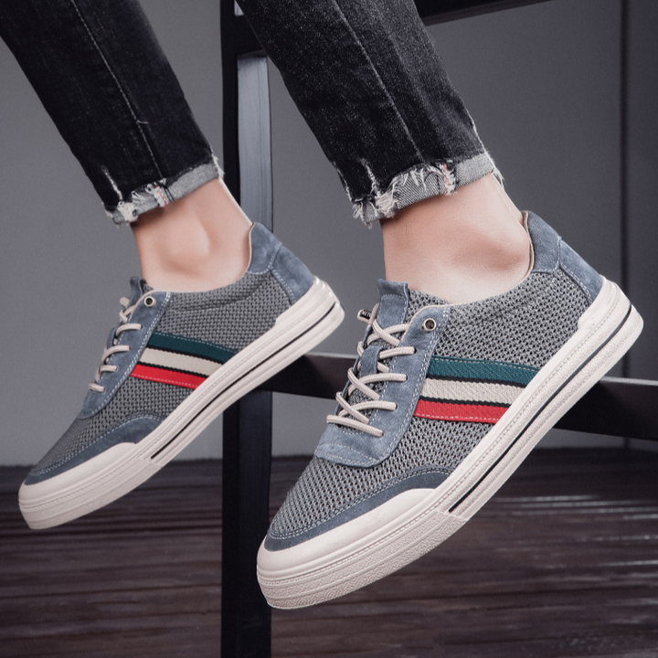Men's Suede & Mesh Retro Trainers – Lightweight Everyday Style – view 9