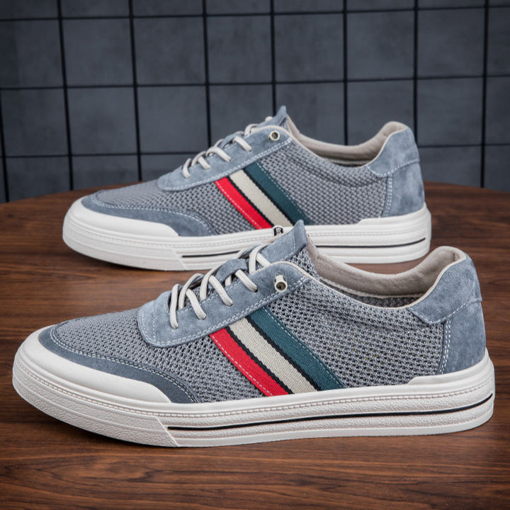 Men's Suede & Mesh Retro Trainers – Lightweight Everyday Style – view 11
