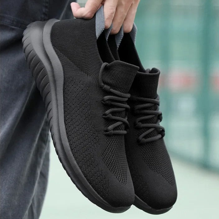 Men's Knit Mesh Trainers – Cushioned Everyday Walking Shoes – view 9