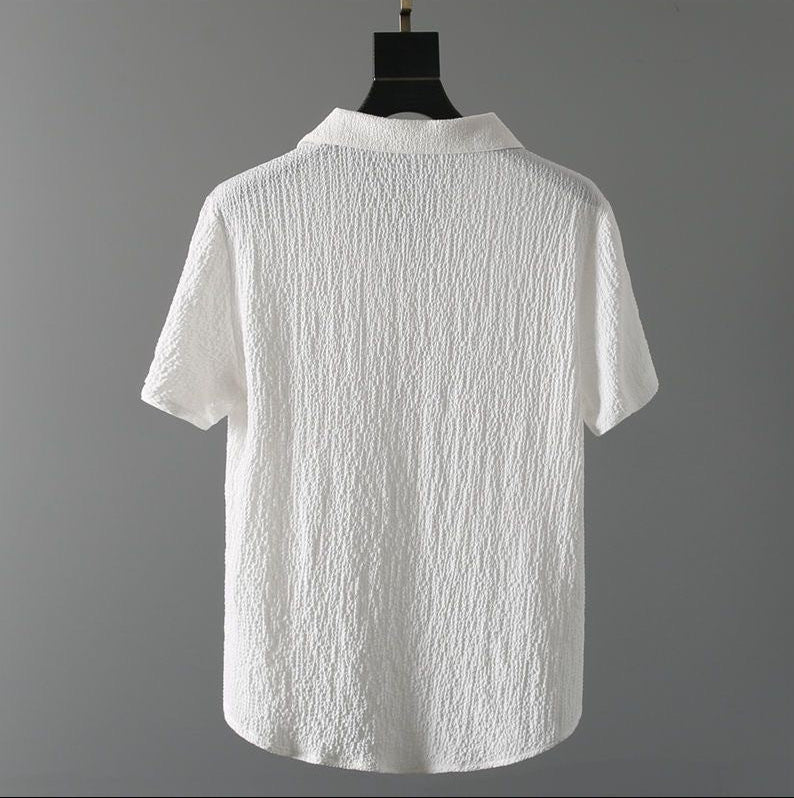 Men's Linen Set – Short-Sleeve Shirt & Trousers Summer Co-ord – view 6