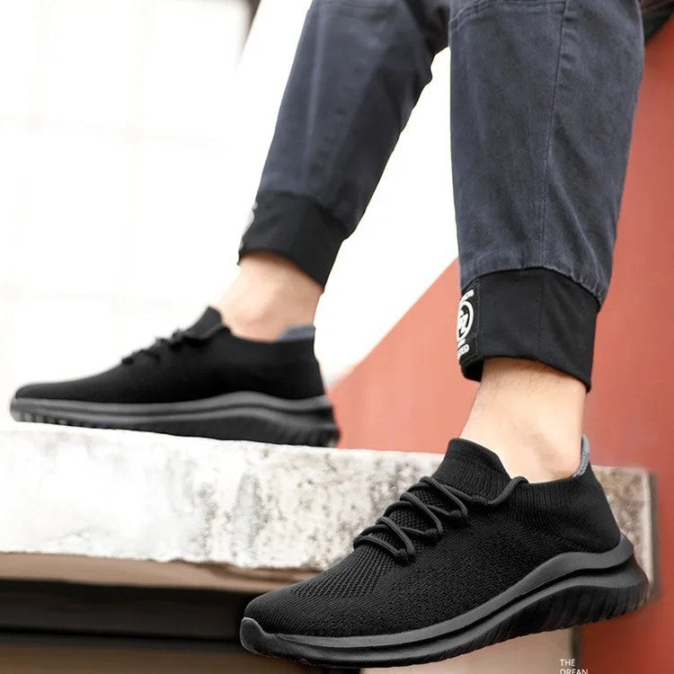Men's Knit Mesh Trainers – Cushioned Everyday Walking Shoes – view 8