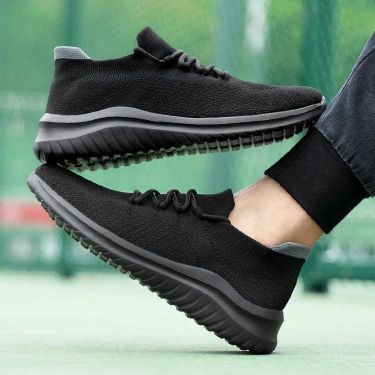 Men's Knit Mesh Trainers – Cushioned Everyday Walking Shoes – view 10