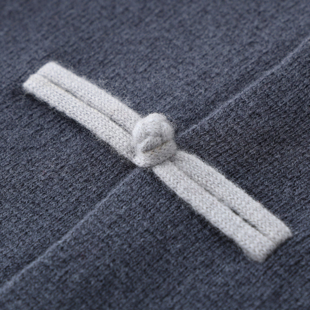 Men's Cashmere Cardigan - Stand Collar Knit Jumper Layer – view 6
