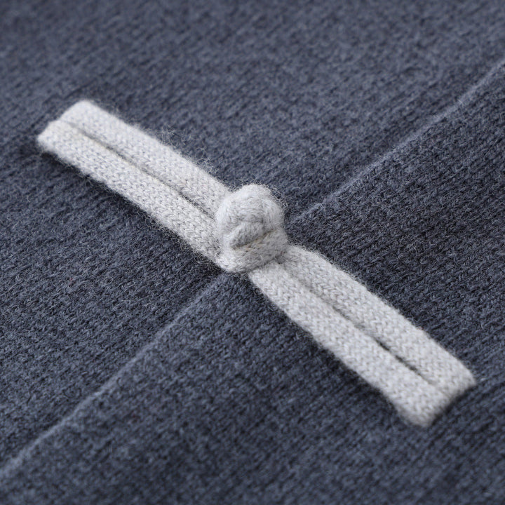 Men's Cashmere Cardigan - Stand Collar Knit Jumper Layer – view 6