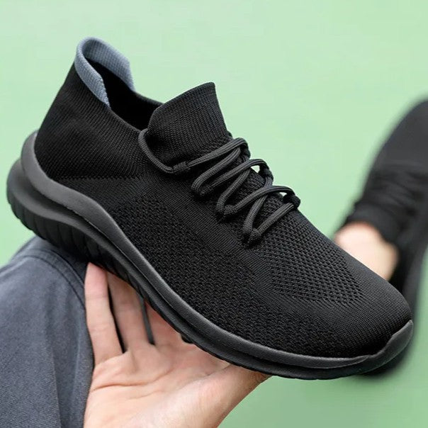 Men's Knit Mesh Trainers – Cushioned Everyday Walking Shoes – view 11