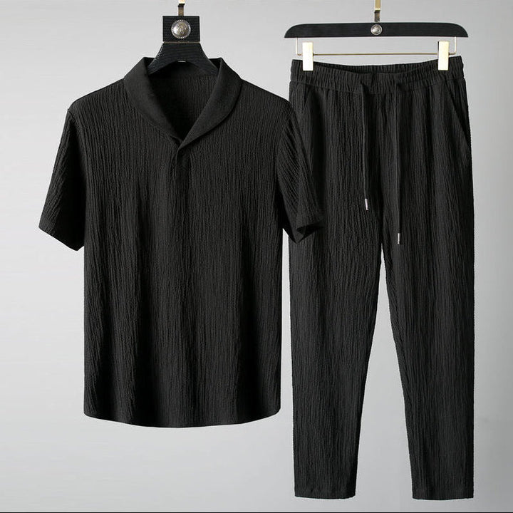 Men's Linen Set – Short-Sleeve Shirt & Trousers Summer Co-ord – view 2