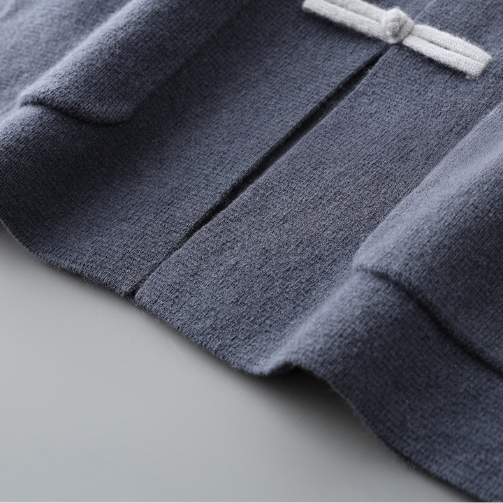 Men's Cashmere Cardigan - Stand Collar Knit Jumper Layer – view 8
