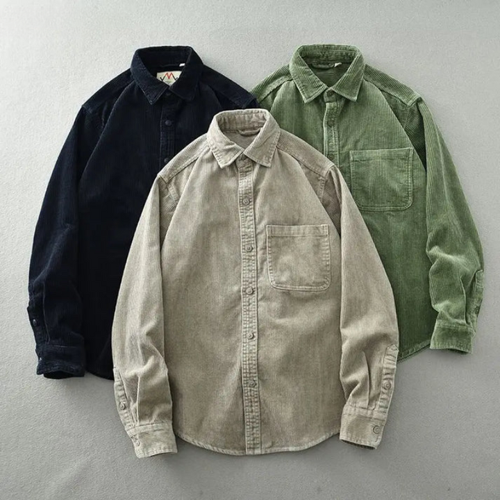 Men's Fine-Wale Corduroy Shirt – Relaxed Autumn Essential
