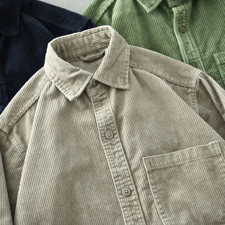 Men's Fine-Wale Corduroy Shirt – Relaxed Autumn Essential