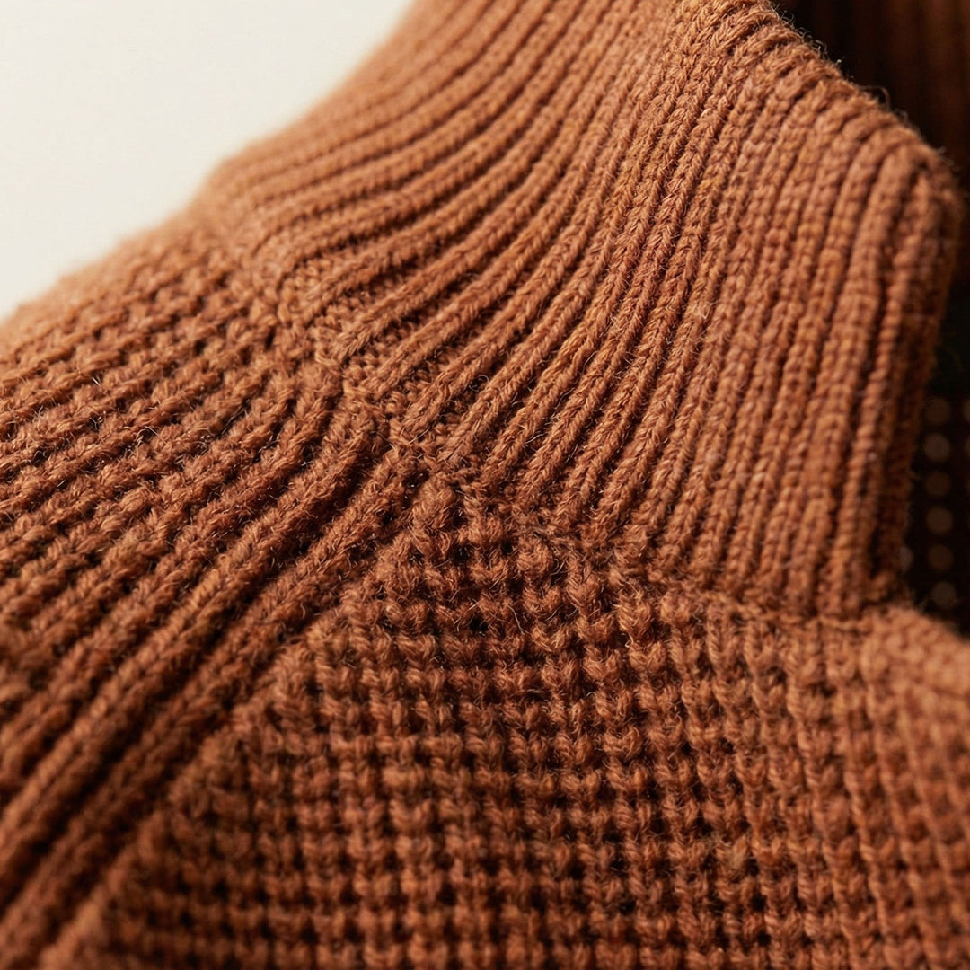 Men's Knit Cardigan – Button-Front Tailored Layering Jumper – view 7