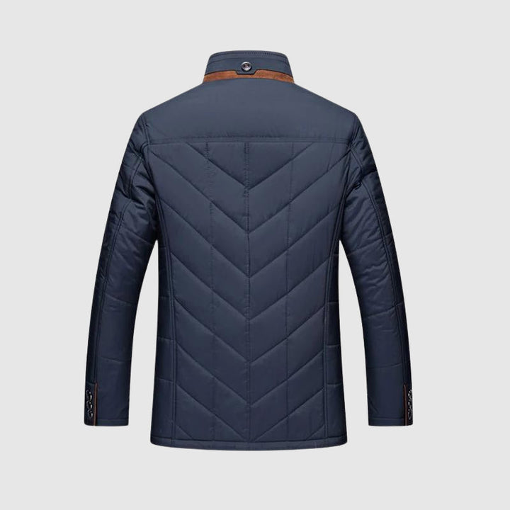 Men's Cotton Blend Casual Jacket – Fur-Lined Collar Winter Warmth – view 5