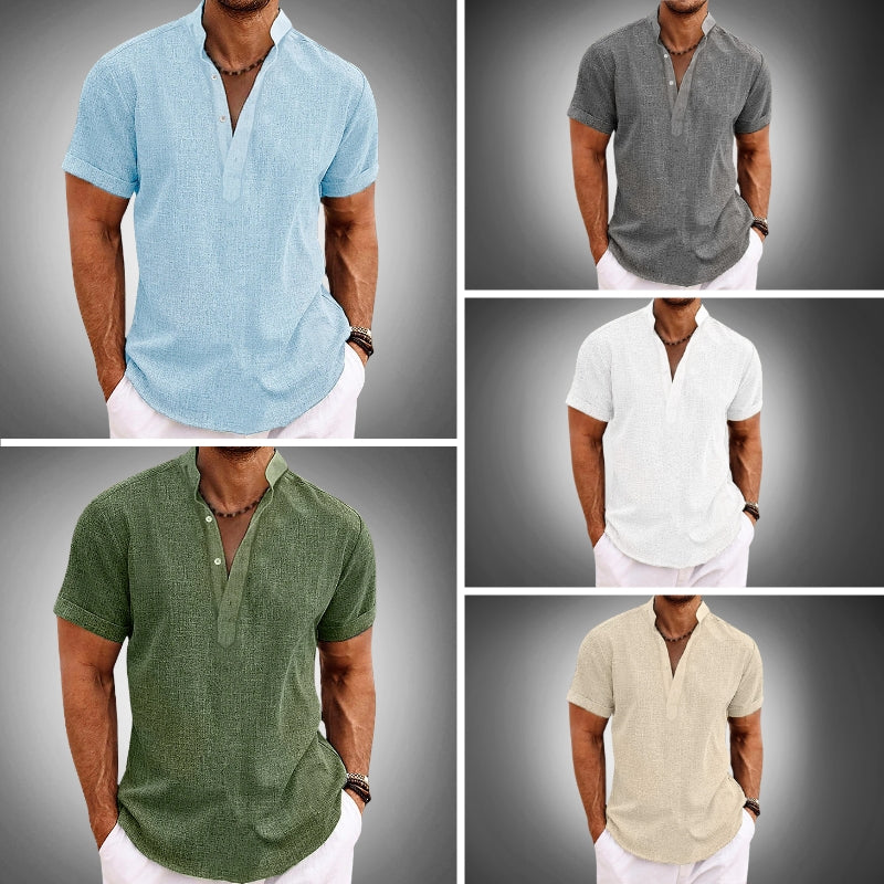 Men's Lightweight Tropical Print Shirt – Summer Holiday Wear – All 5 Colours (Deal)