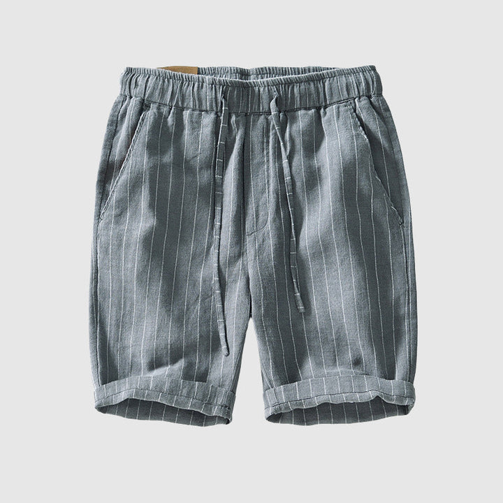 Men's Striped Linen Blend Shorts – Breathable Summer Style – view 5