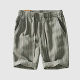 Men's Striped Linen Blend Shorts – Breathable Summer Style