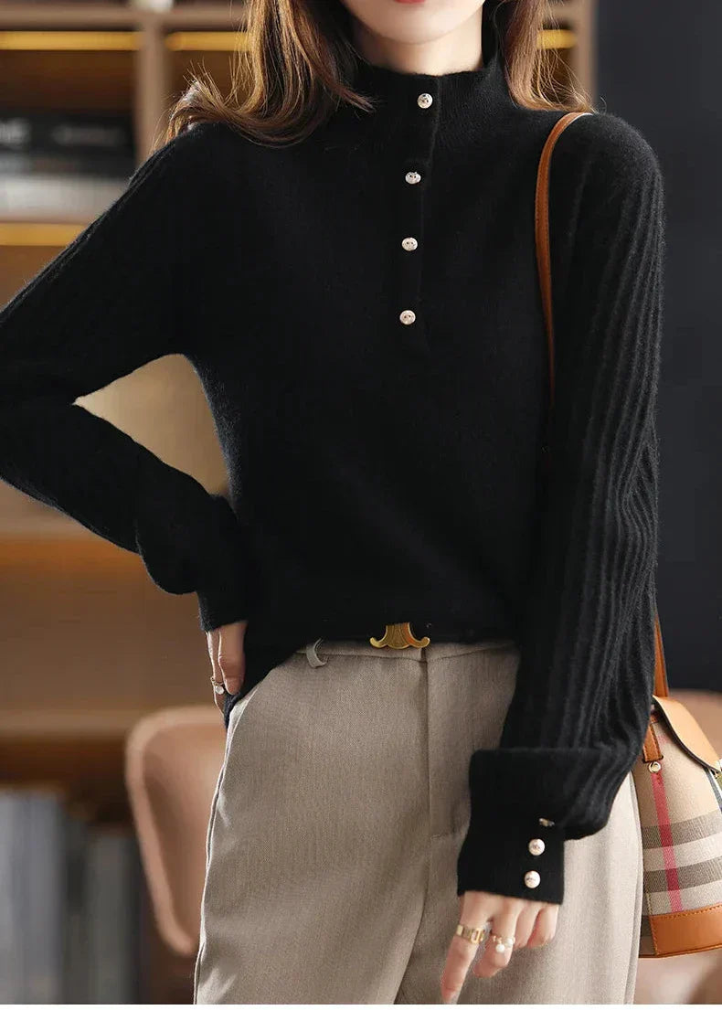 Women's Textured Knit Jumper – Relaxed Fit Everyday Pullover – view 10
