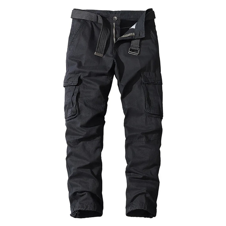 Men's Cotton Cargo Trousers – Durable Outdoor Utility Pockets – view 7