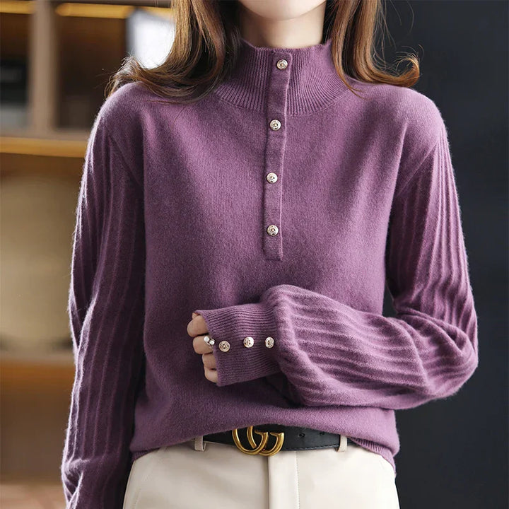 Women's Textured Knit Jumper – Relaxed Fit Everyday Pullover