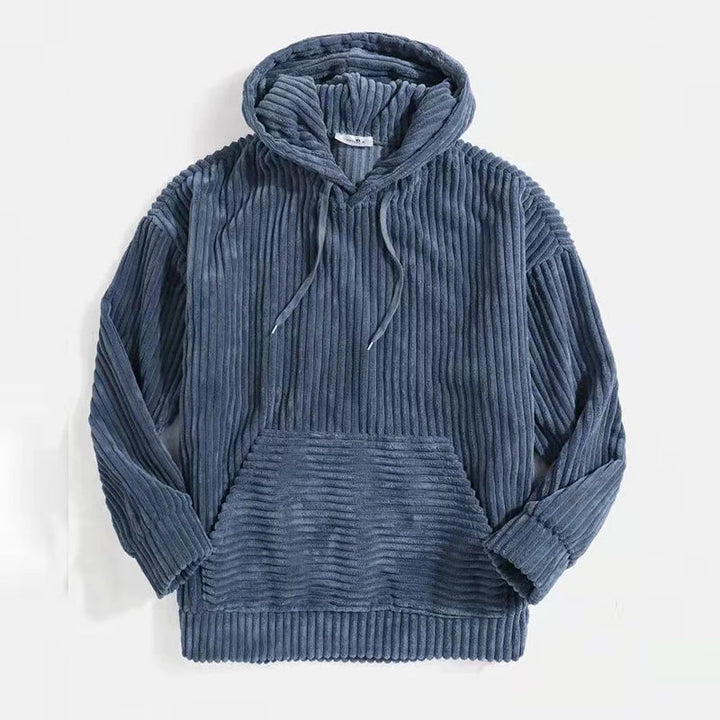 Men's Marcello Corduroy Hoodie – Soft Ribbed Smart-Casual Layer