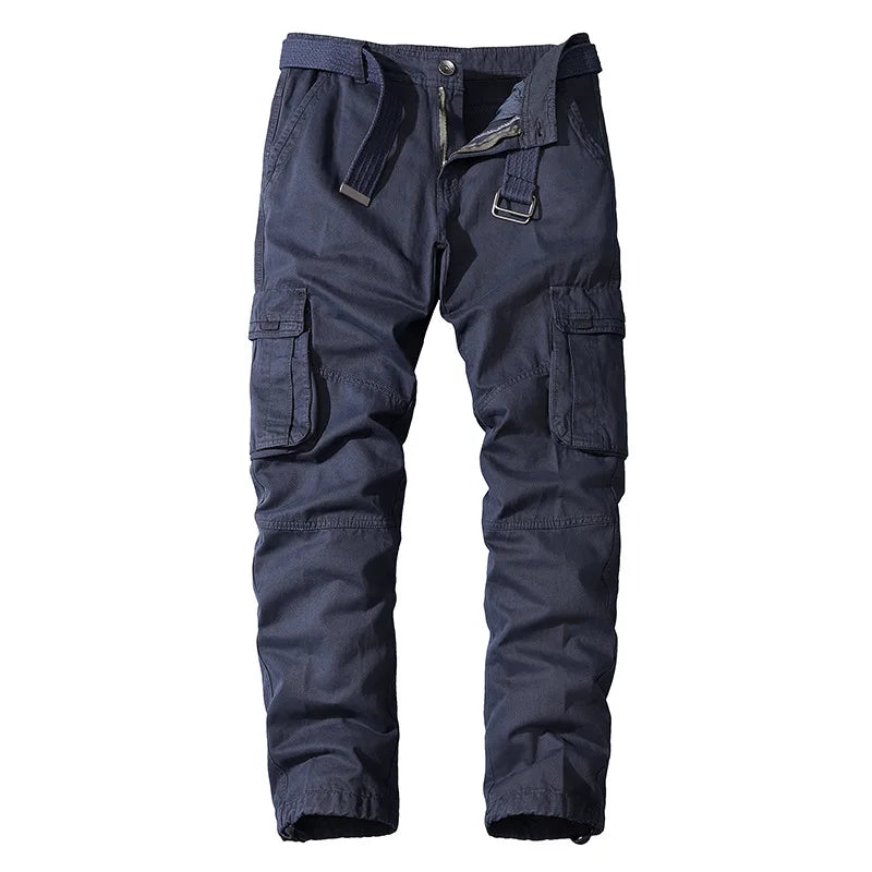 Men's Cotton Cargo Trousers – Durable Outdoor Utility Pockets – view 8