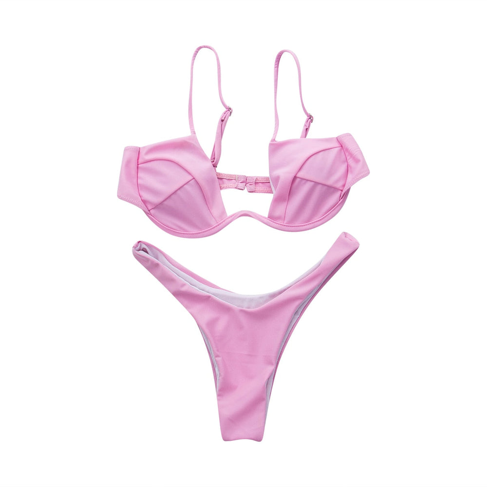 Women's Brazilian Bikini - Vibrant Colors for Beach Days
