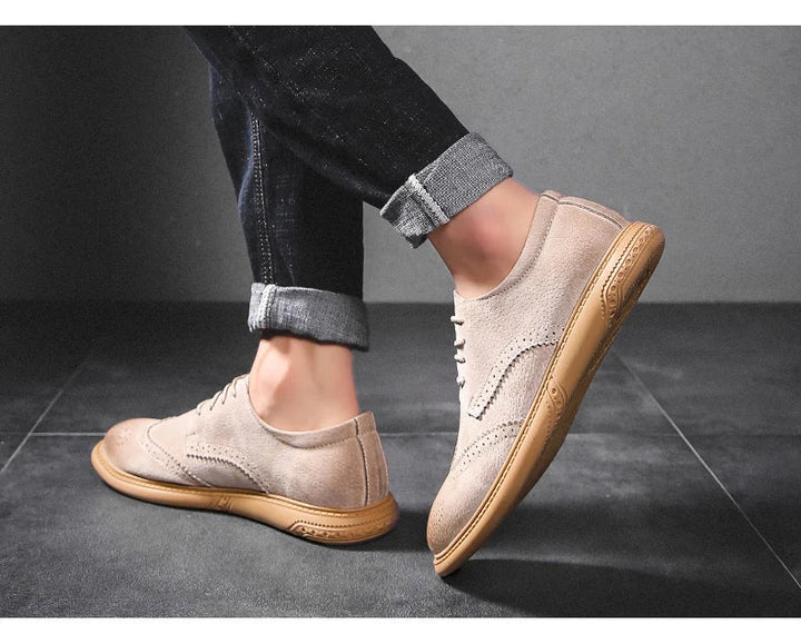 Men's Suede Wingtip Brogues – Smart-Casual Dress Shoes – view 7