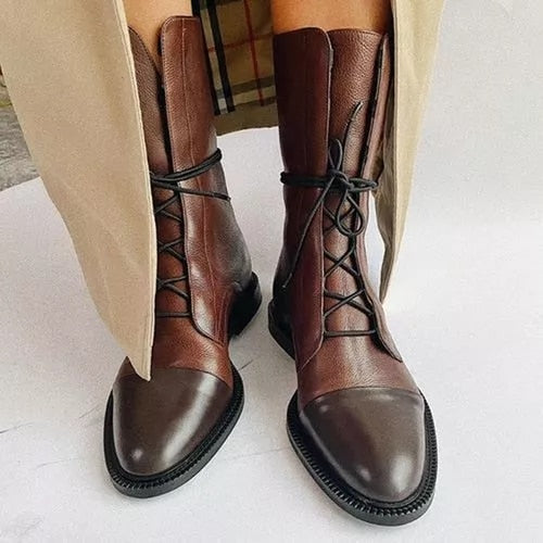 Women's Premium Leather Boots - Sophisticated and Comfortable