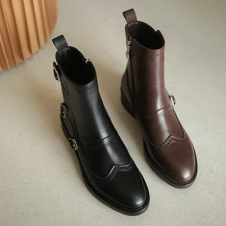 Women's Genuine Leather Chelsea Boots - Effortless Everyday Style