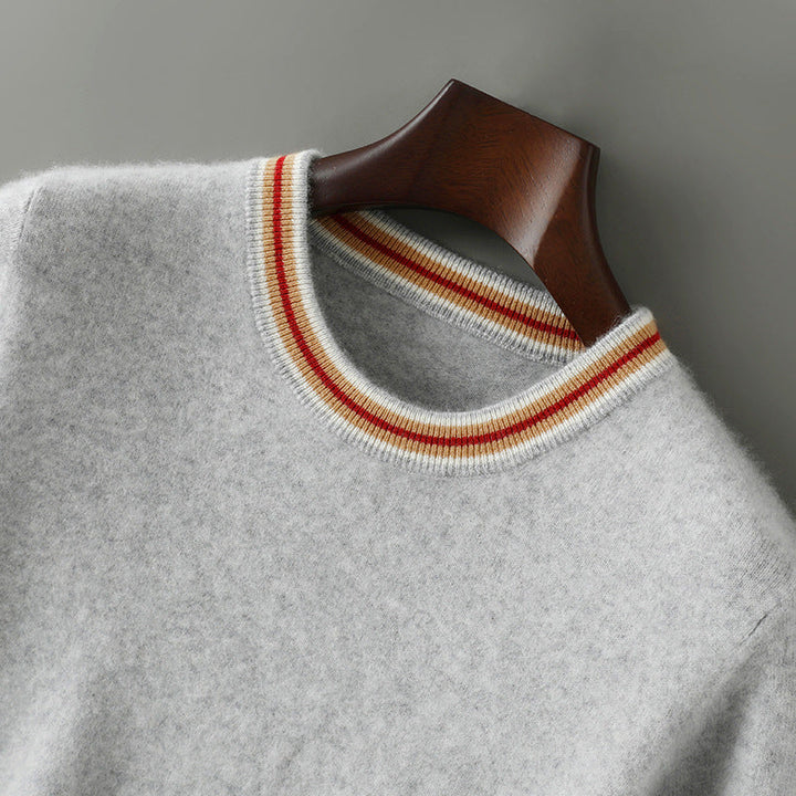 Men's Merino Wool T-Shirt – Breathable Tipped-Collar Tee – view 4
