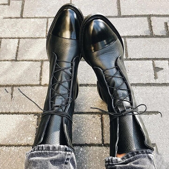 Women's Premium Leather Boots - Sophisticated and Comfortable