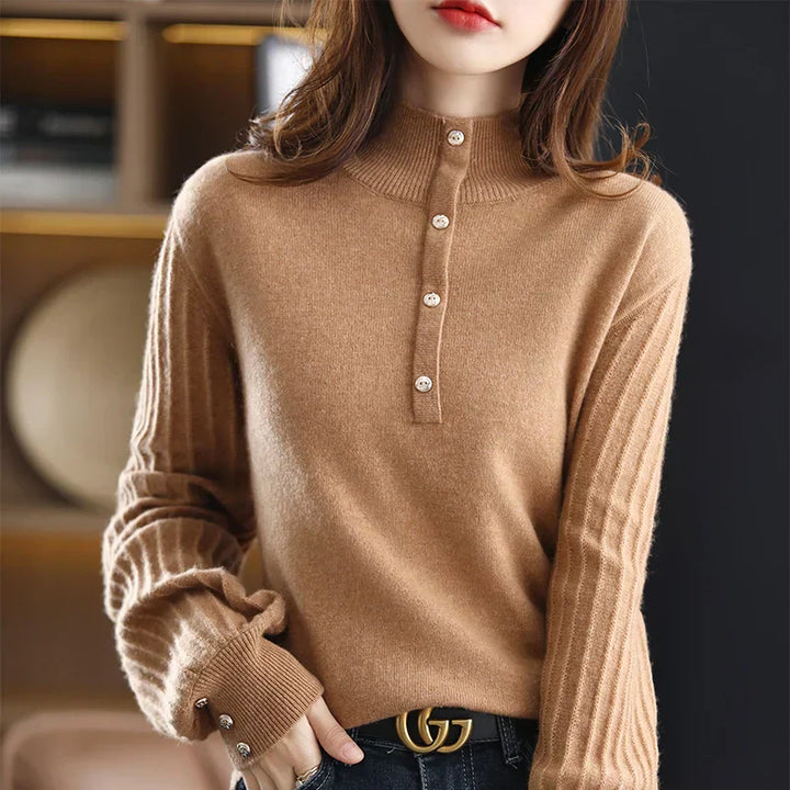 Women's Textured Knit Jumper – Relaxed Fit Everyday Pullover