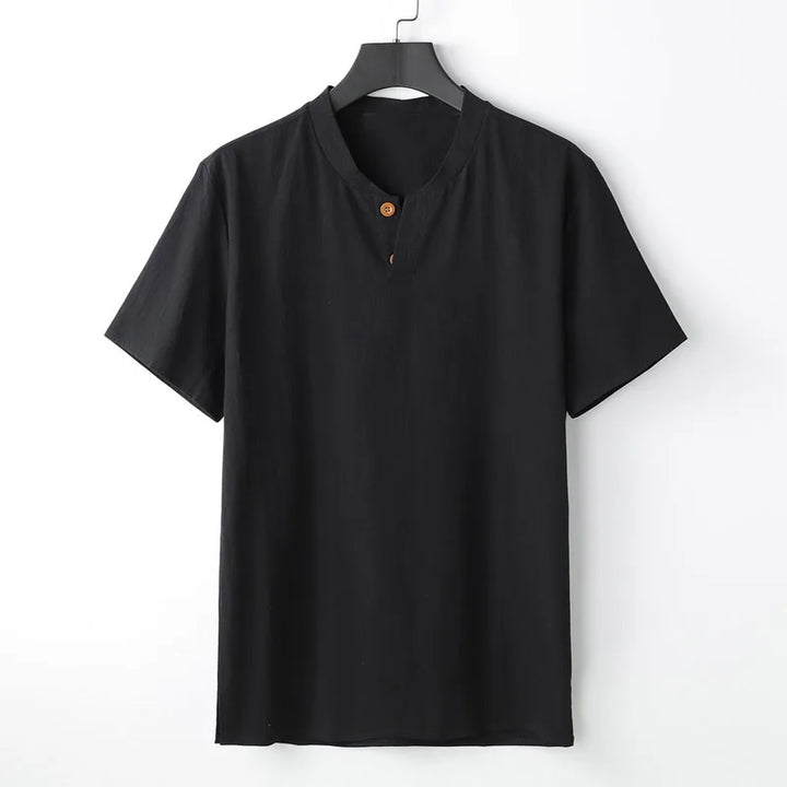 Men's Japanese Linen Button-Down Shirt – Breathable Tailored Fit – view 3