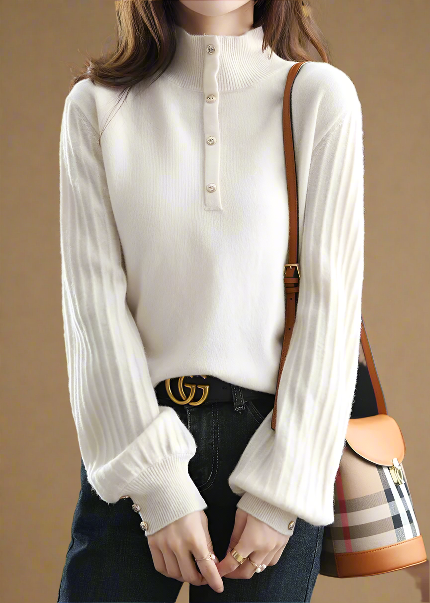 Women's Textured Knit Jumper – Relaxed Fit Everyday Pullover – view 5