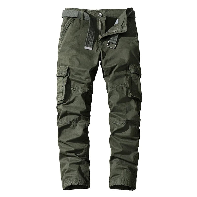 Men's Cotton Cargo Trousers – Durable Outdoor Utility Pockets – view 6