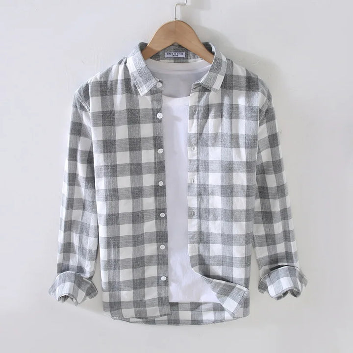Men's Plaid Check Shirt – Relaxed Fit Everyday Casual Style – view 2