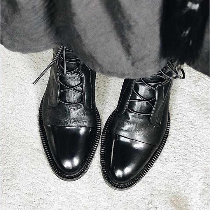 Women's Premium Leather Boots - Sophisticated and Comfortable