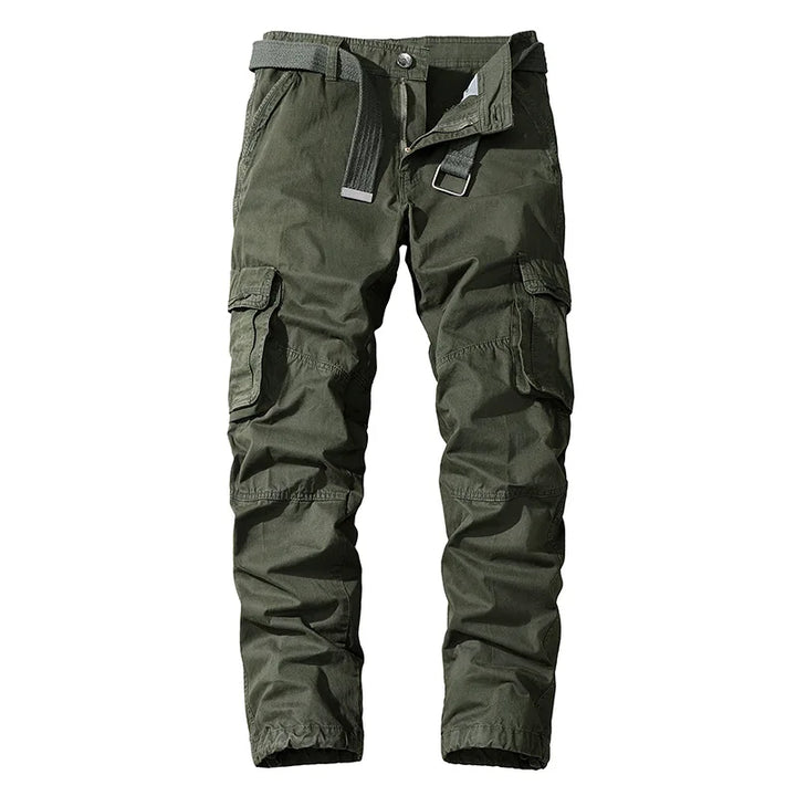 Men's Cotton Cargo Trousers – Durable Outdoor Utility Pockets – view 10