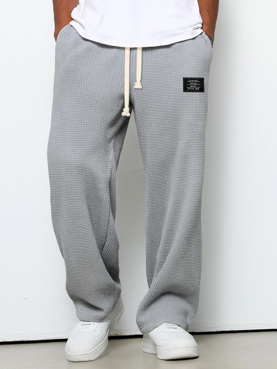 Men's Sam Relaxed Fit Lounge Trousers – Soft Waffle Comfort – view 4
